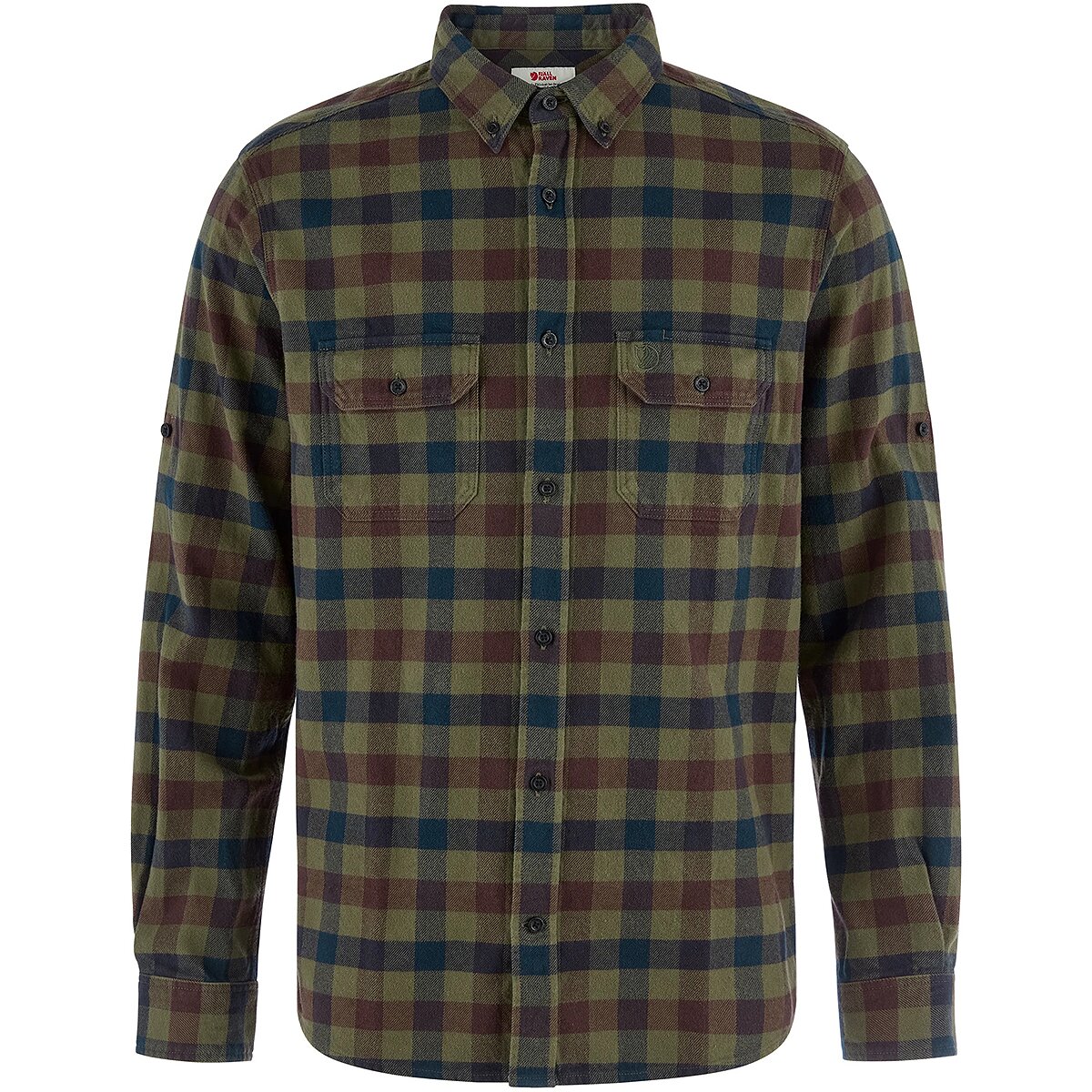Image of Fjallraven Skog Relaxed Shirt - Men's Laurel Green/Dark Navy, S