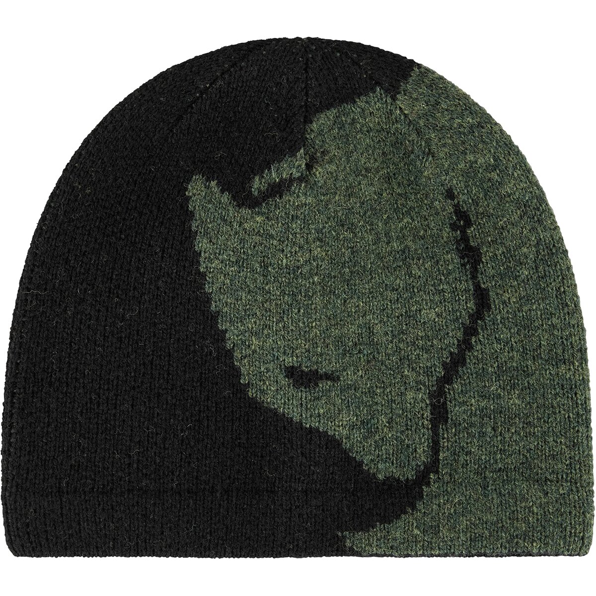 Image of Fjallraven Bergtagen Jacquard Beanie Black/Deep Forest, One Size
