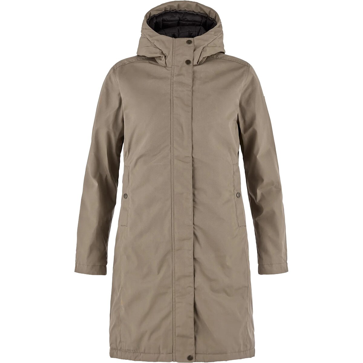 Image of Fjallraven Kiruna Hydratic Padded Parka - Women's Suede Brown, M
