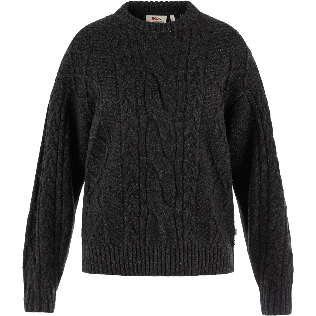 Image of Fjallraven Ovik Cable Knit Top - Women's Black, XL