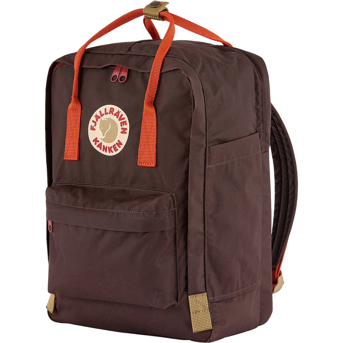 Fjallraven Kanken Koncept 15in Laptop Bag Black Oak/Rowan Red