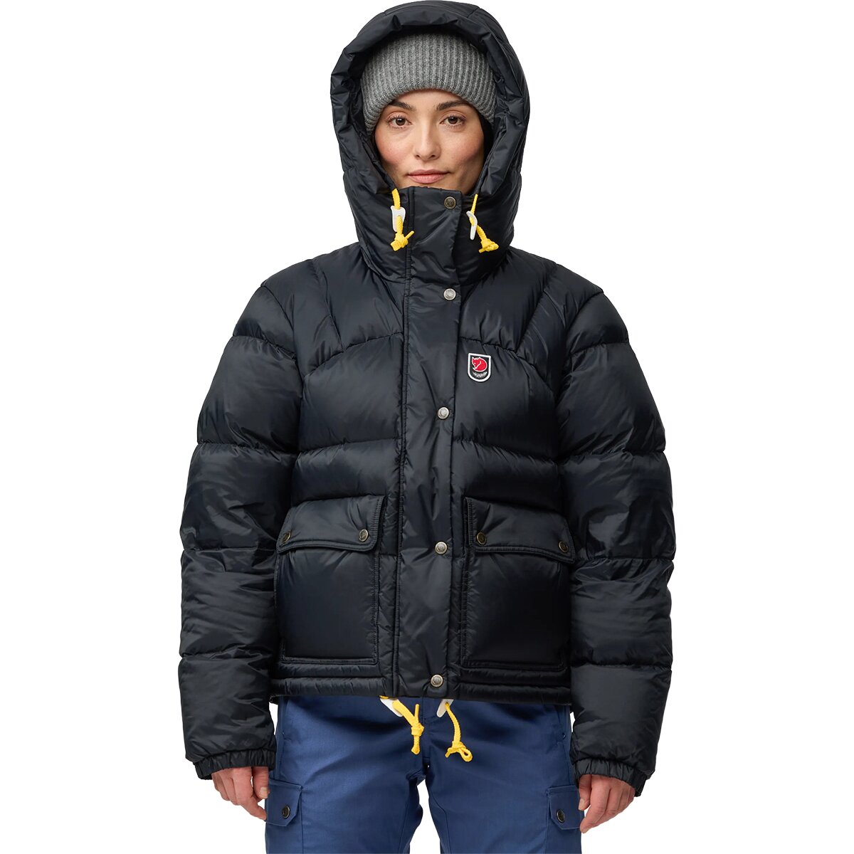 Image of Fjallraven Expedition Down Cropped Jacket - Women's Black, L