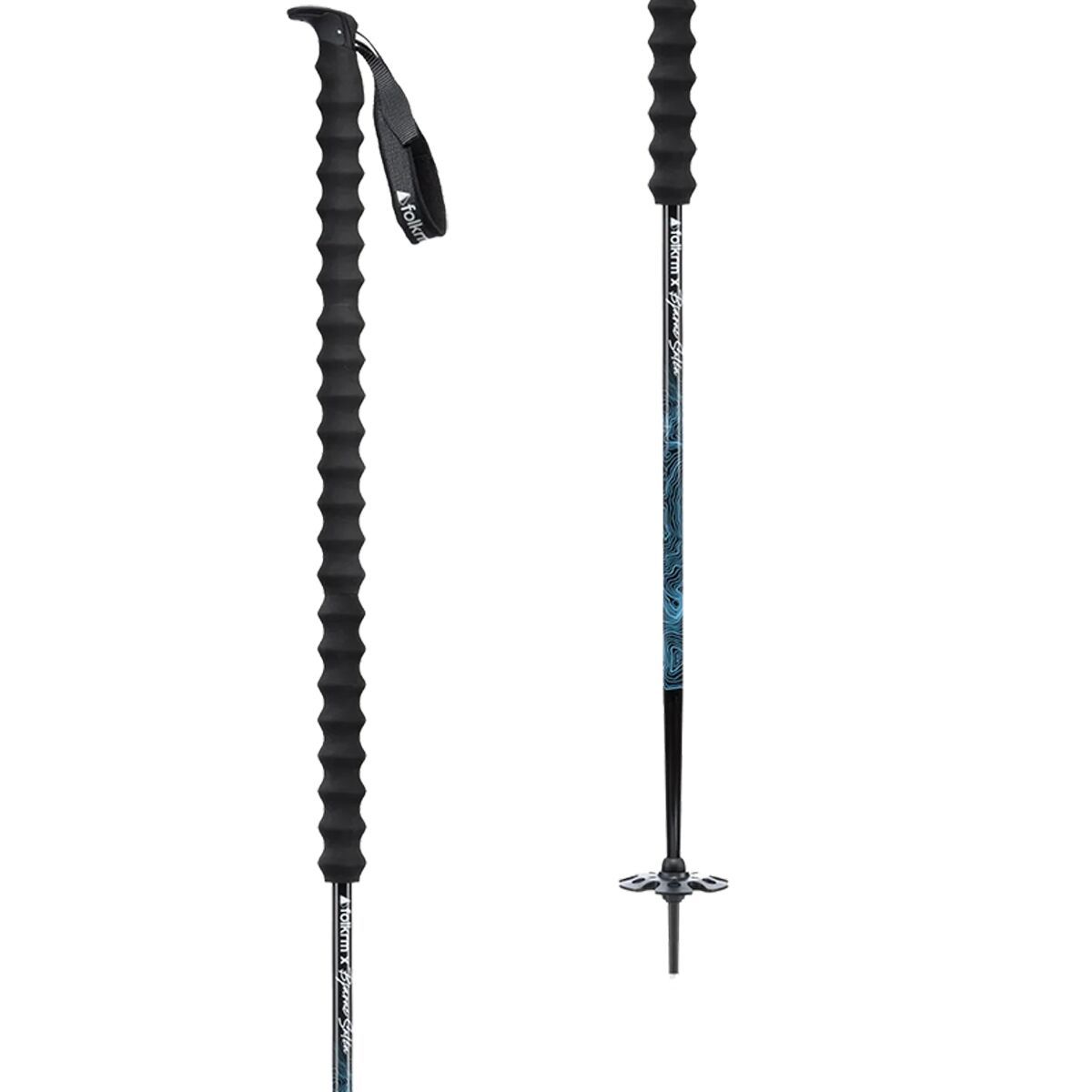 Image of Folkrm Poles Wyeast Ski Poles Bjarne Blue, 105cm