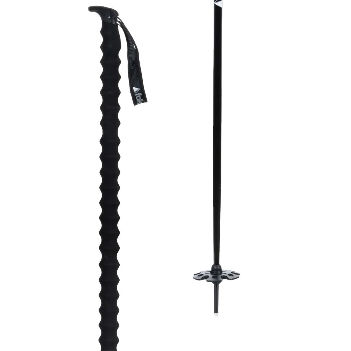 Image of Folkrm Poles Wyeast Ski Poles Onyx Black, 105cm