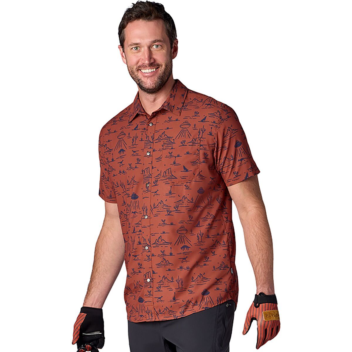 Image of Flylow Anderson Shirt - Men's Bark/Night UFO, M