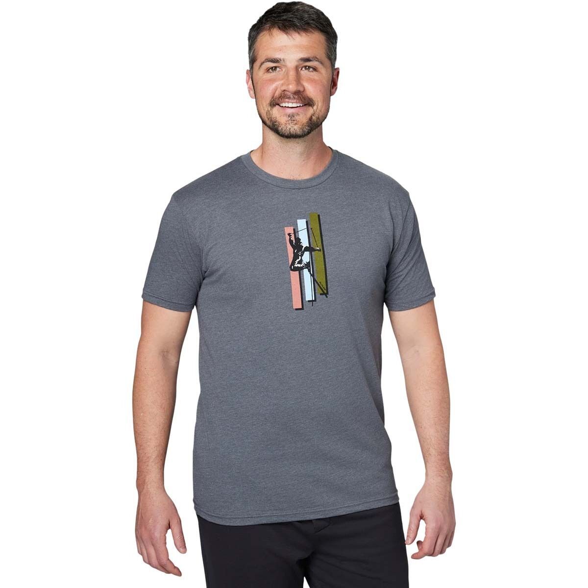 Flylow Backscratcher T-Shirt - Men's Shadow Heather, XS