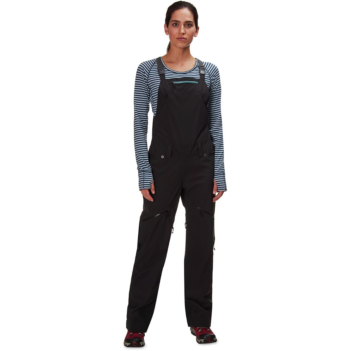 Flylow Foxy Bib Pant - Women's Black/Blue, XS/Reg