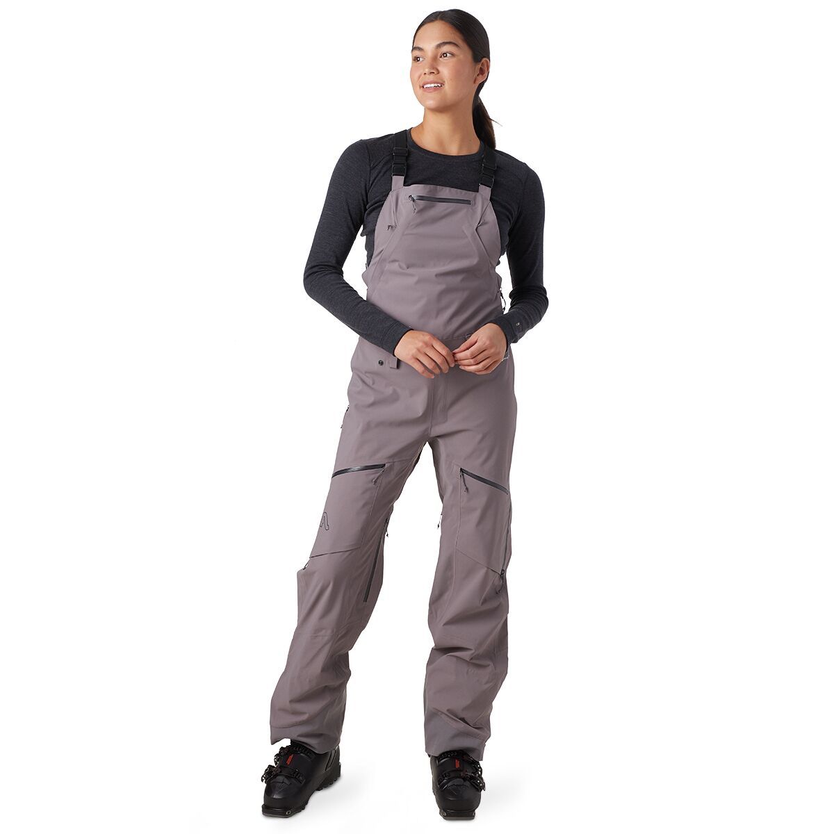 Flylow Foxy Bib Pant - Women's Shark, L/Reg
