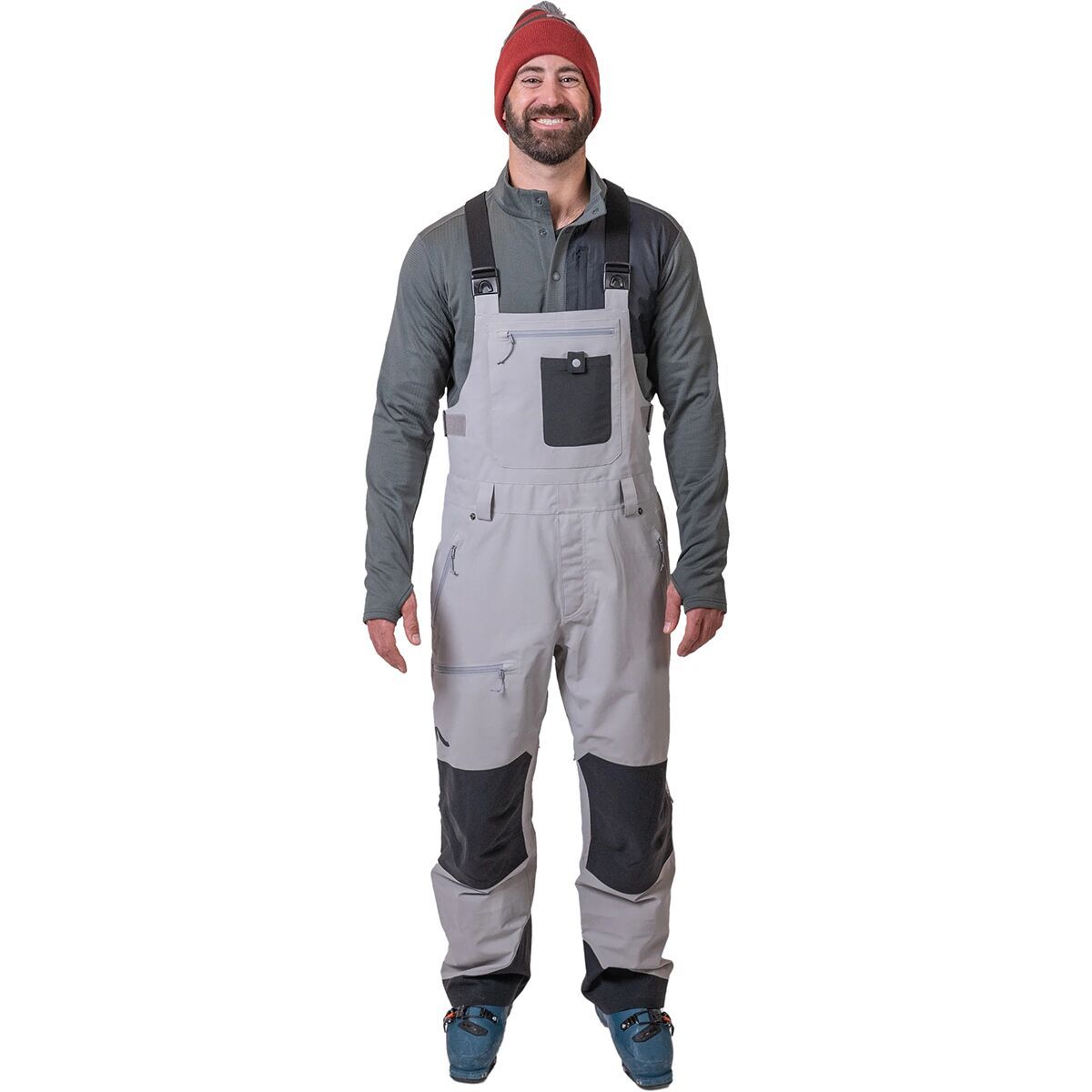 Flylow Baker Bib Pant - Men's Moon, L/Reg