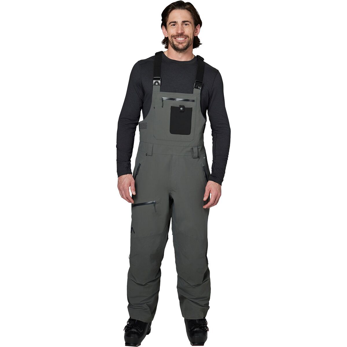 Flylow Baker Bib Pant - Men's Shadow, XXL/Reg