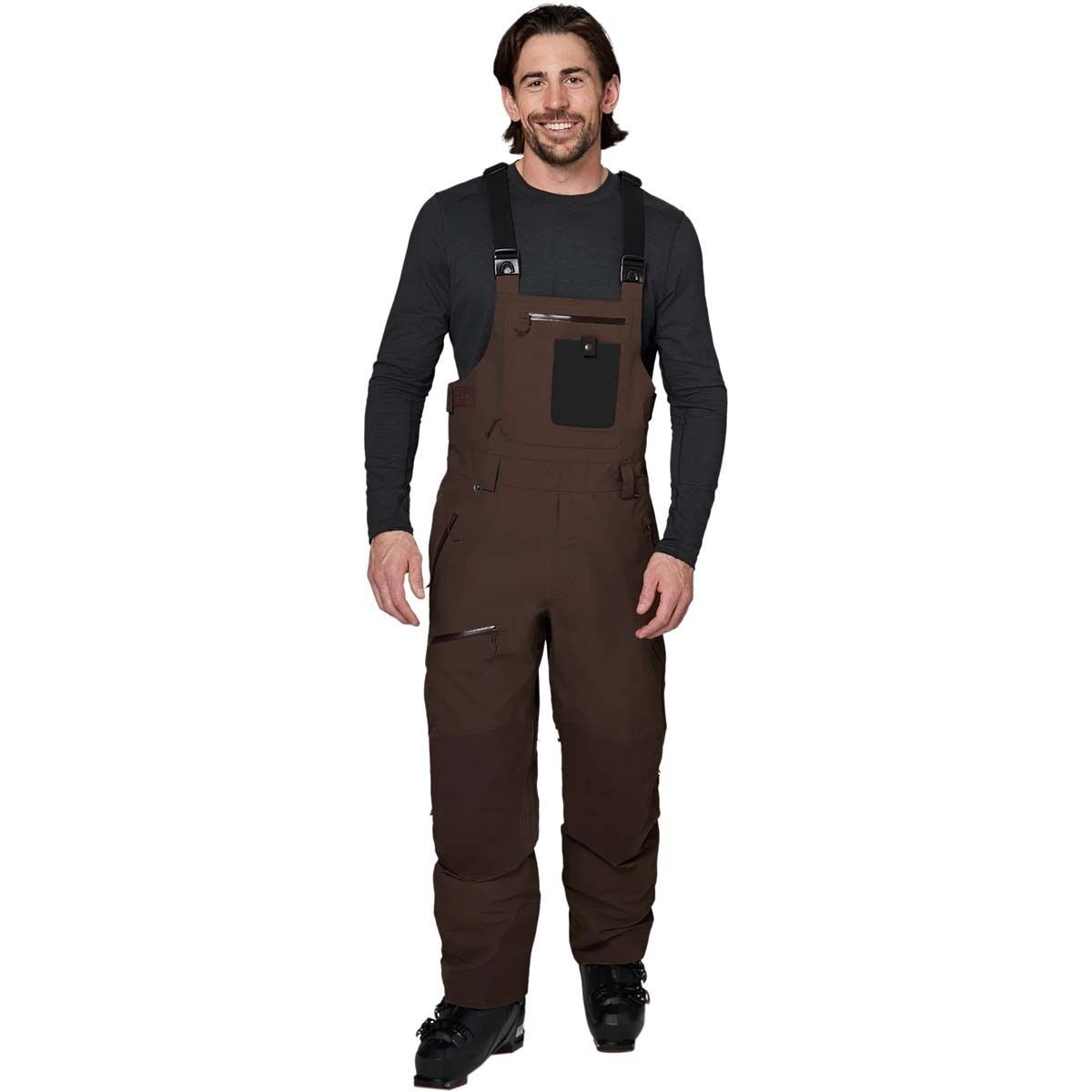 Flylow Baker Bib Pant - Men's Timber, M/Reg