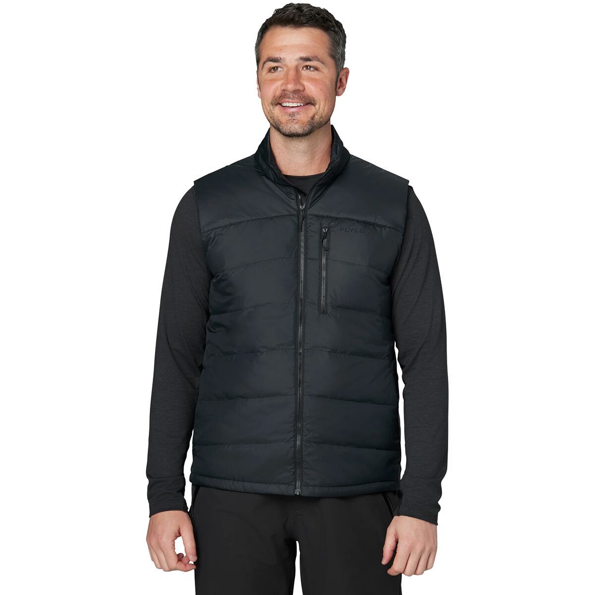 Flylow Larry Down Vest - Men's Black, S