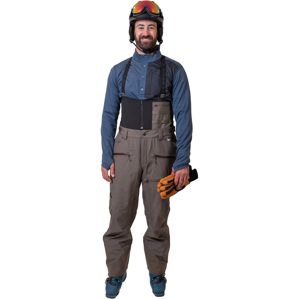 Flylow Compound Bib Pant - Men's Mercury, S