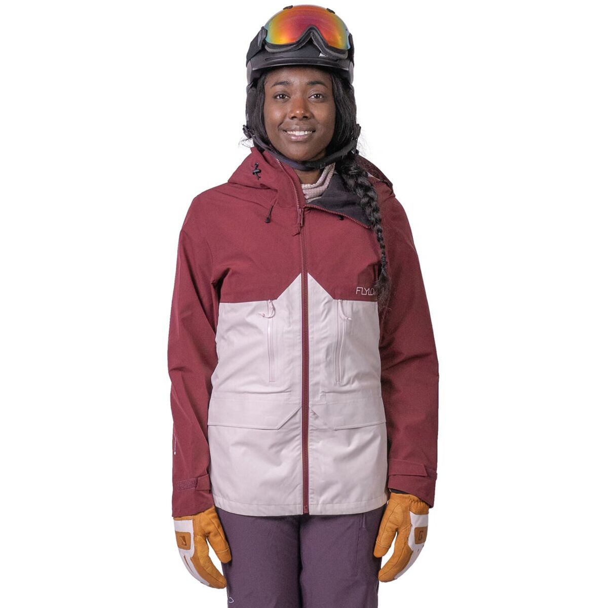 Flylow Puma Jacket - Women's Ruby/Flamingo, XL