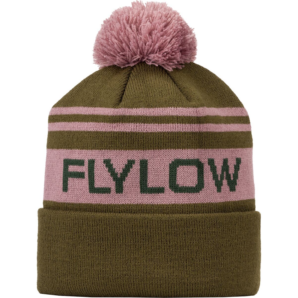 Flylow OG Pom Beanie Capers/Dusty Iris, One Size