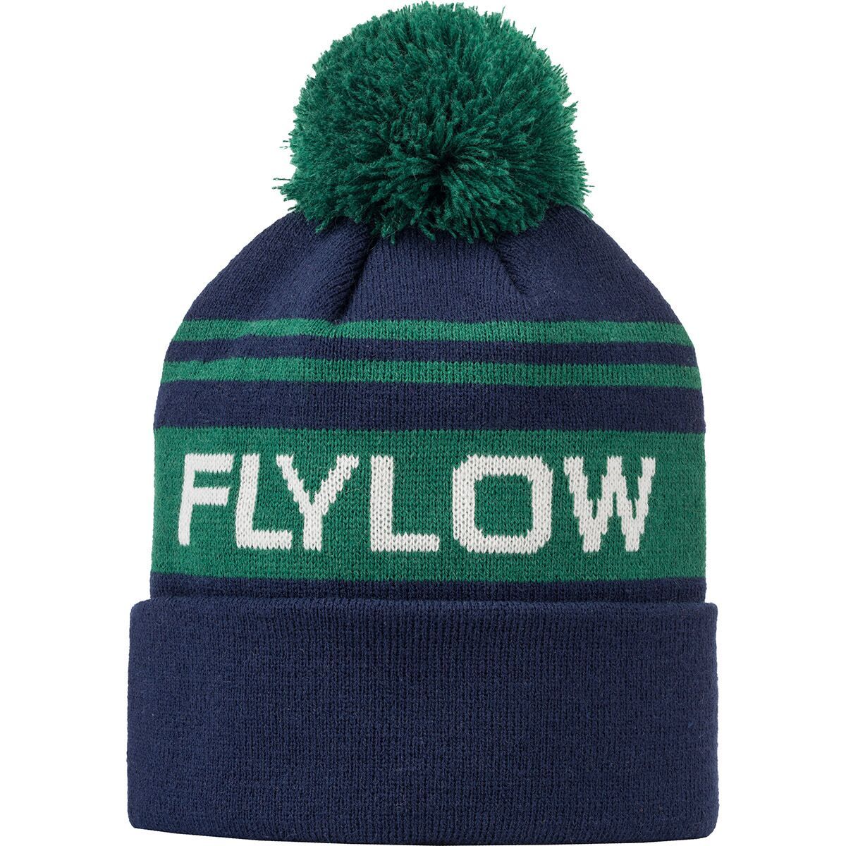 Image of Flylow OG Pom Beanie Night/Grove, One Size