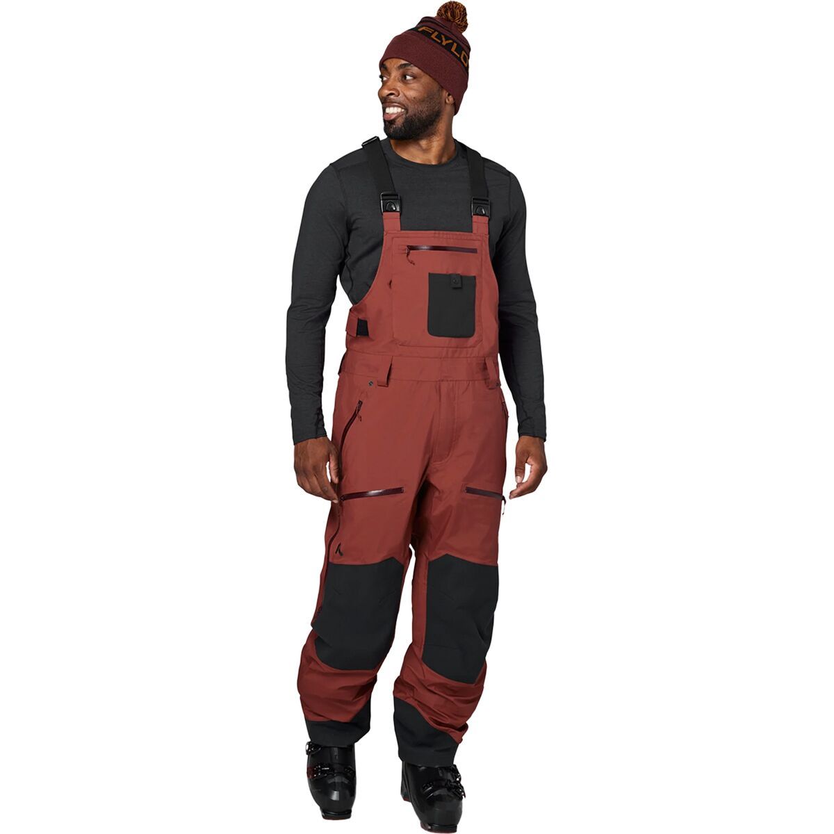Flylow Baker Perm Bib - Men's Redwood, XXL