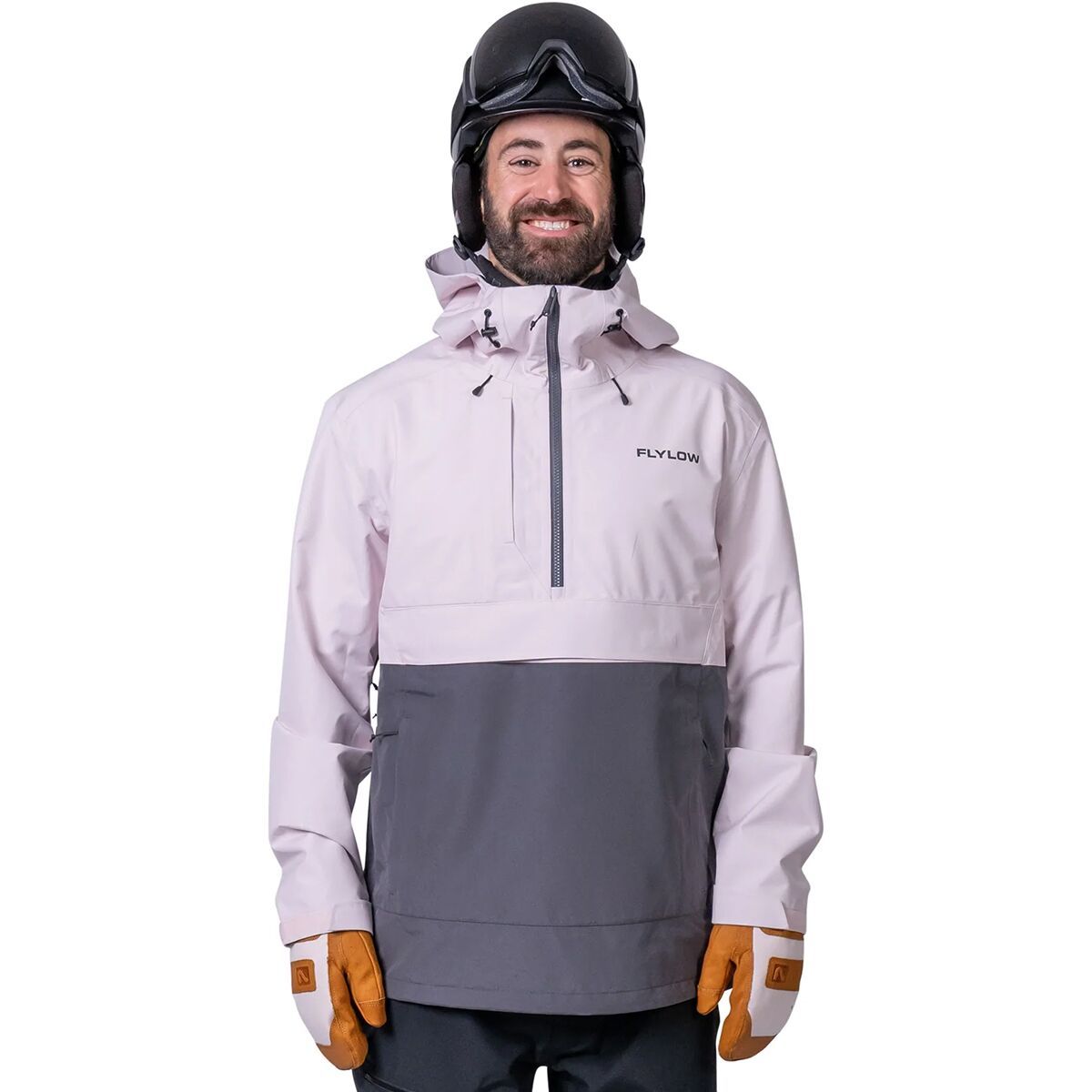 Flylow Knight Anorak - Men's Flamingo/Shadow, XL