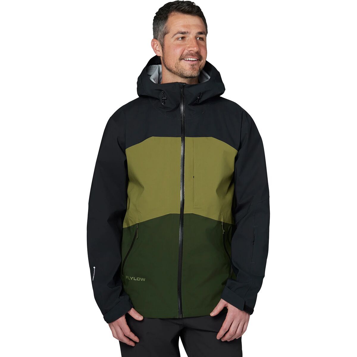 Flylow Malone Jacket - Men's Black/Moss/Pine, XXL