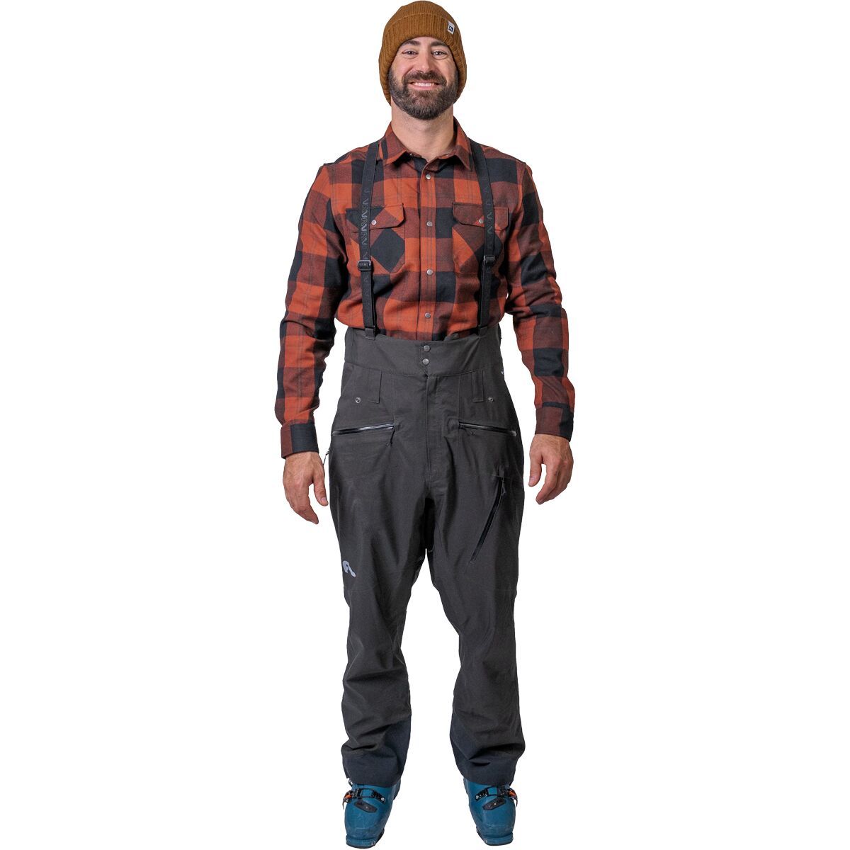 Flylow Tannen Bib Pant - Men's Black, XL