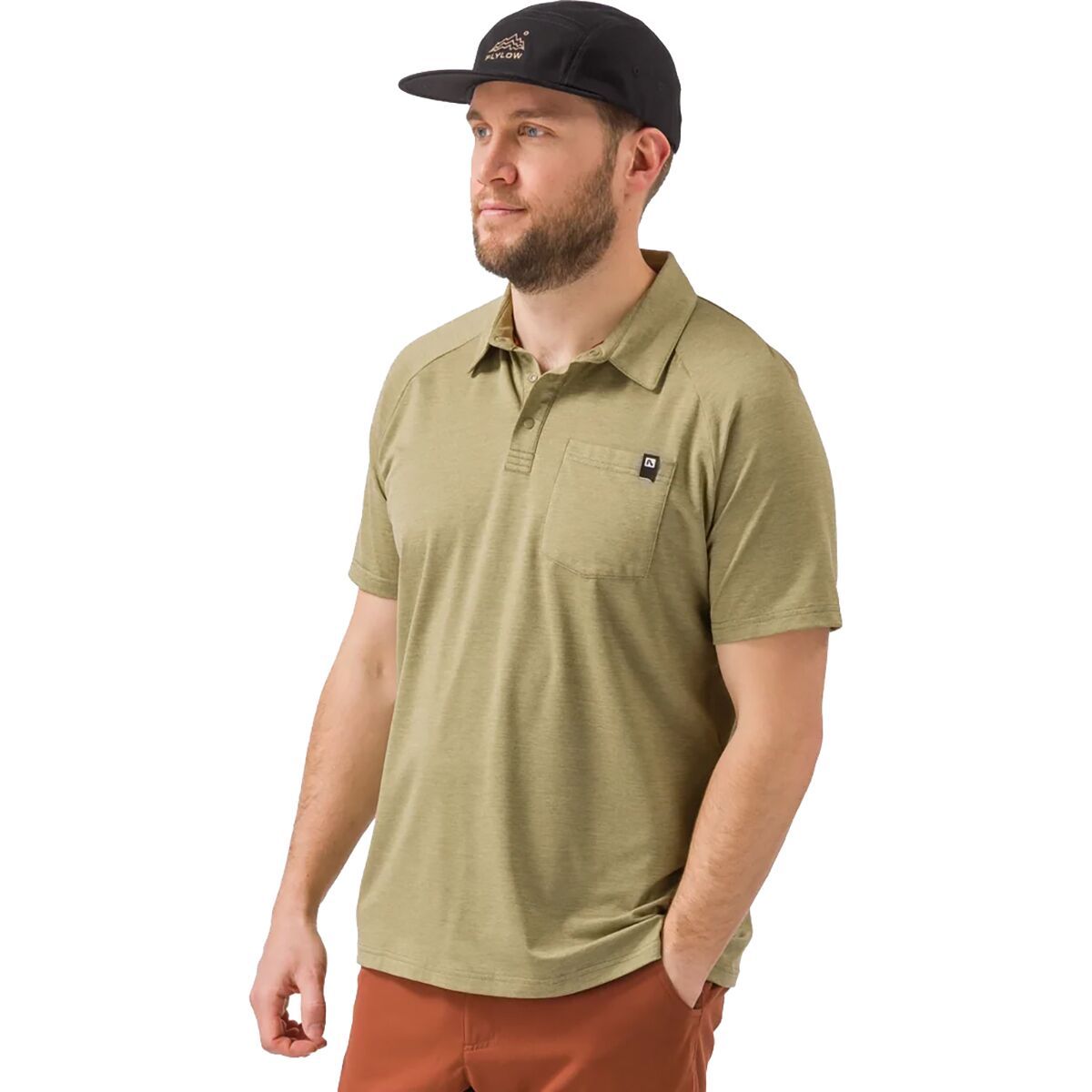Flylow Lopez Polo Shirt - Men's Sedona/Cinnamon, S