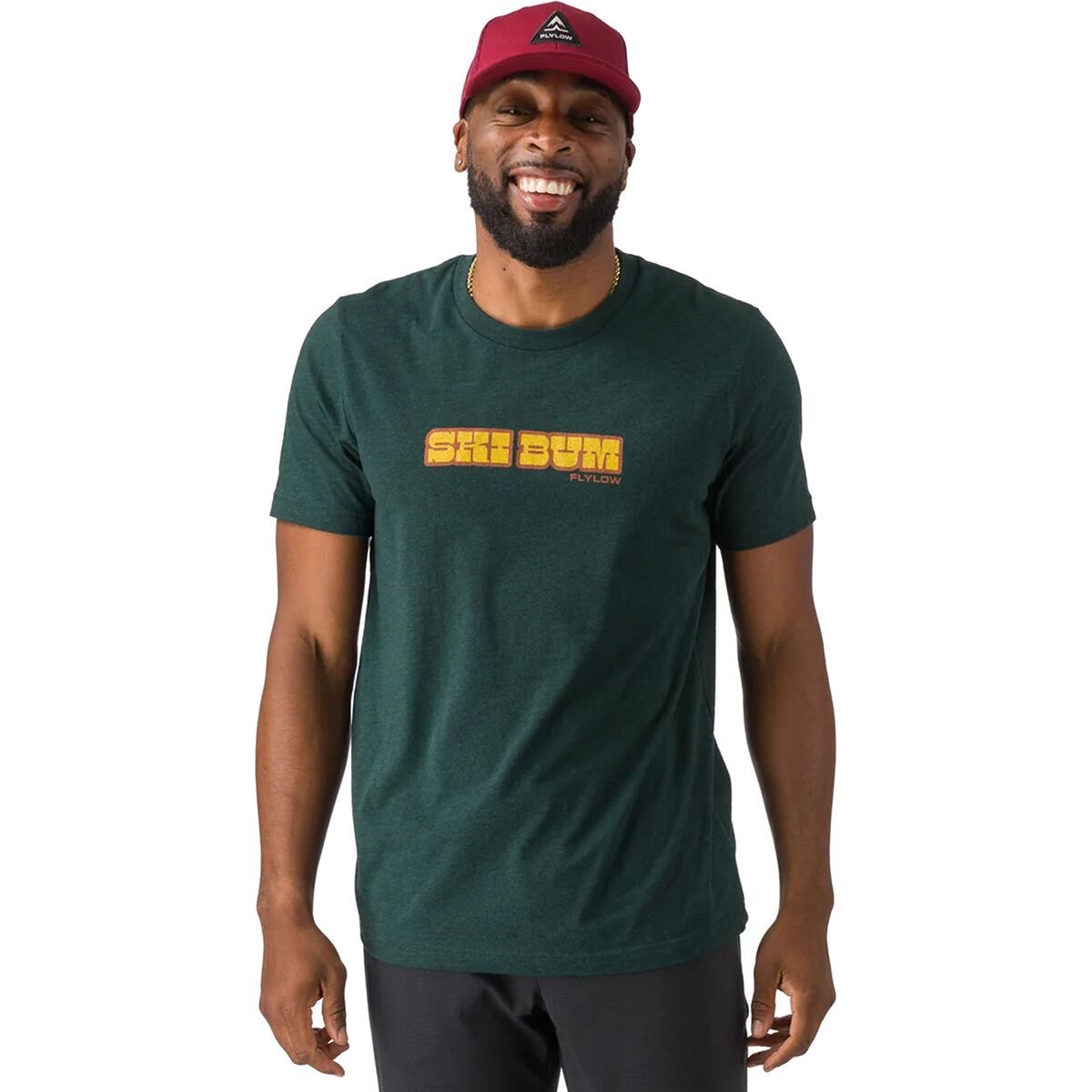 Flylow Flylow Ski Bum T-Shirt - Men's Evergreen Heather, XL