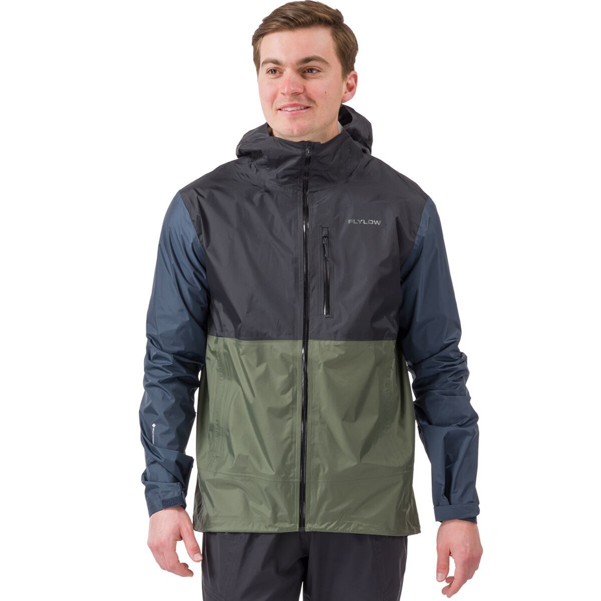 Flylow Trailworks Jacket - Men's Boa/Black/Night, M