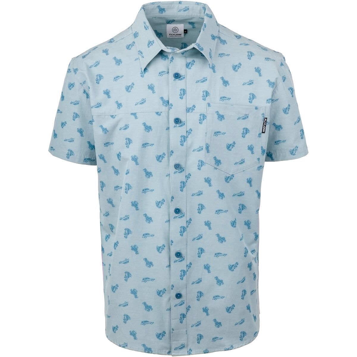 Flylow Wild Child Shirt - Men's Blue Steel, XL