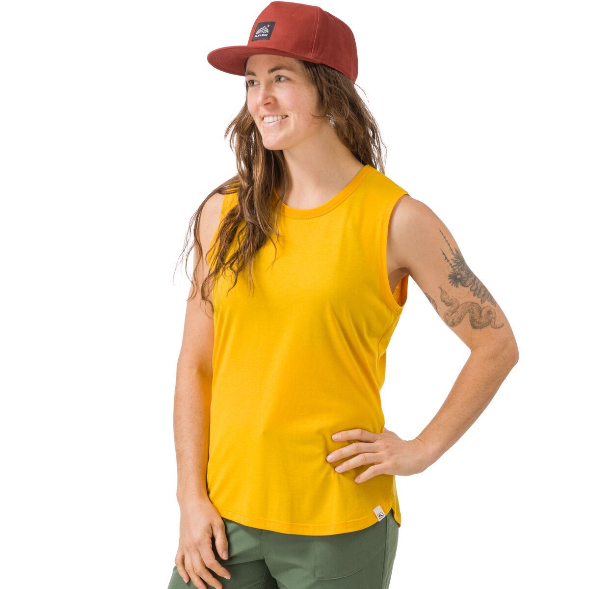 Flylow Haiku Tank Top - Women's Sunflower, S