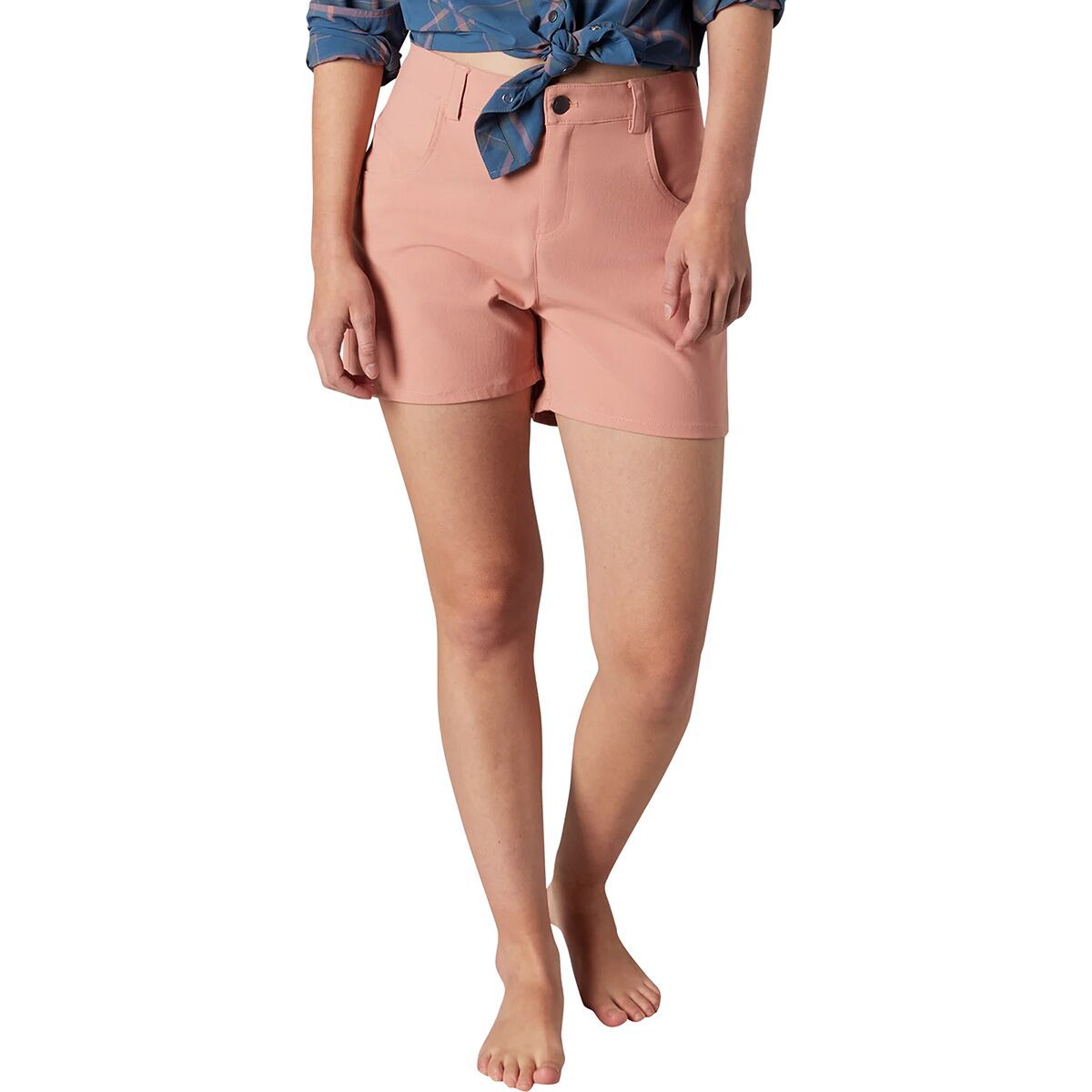 Image of Flylow High-Waisted Life Short - Women's Blush, 4
