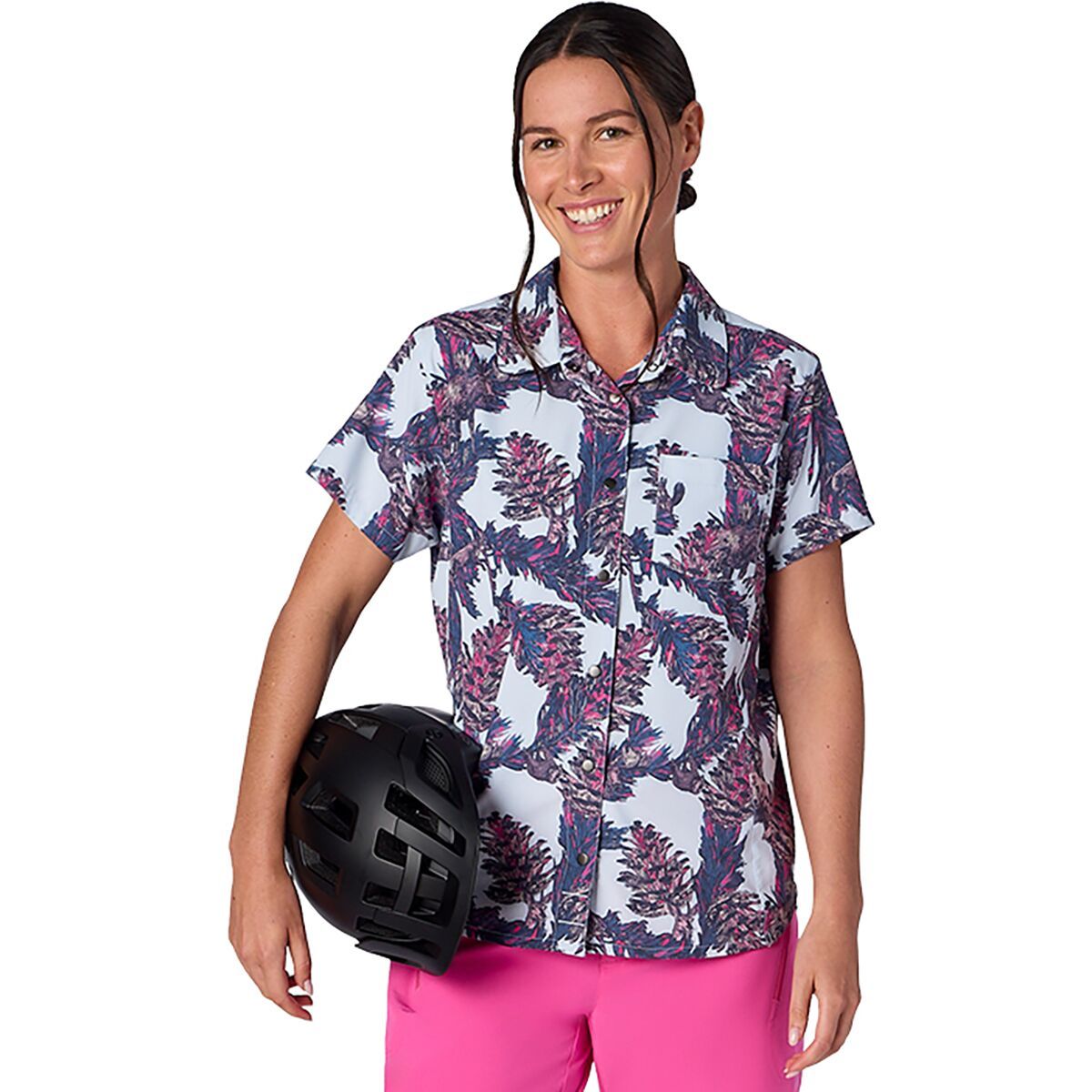 Image of Flylow Phoenix Shirt - Women's Sky Pine Cone Party, M