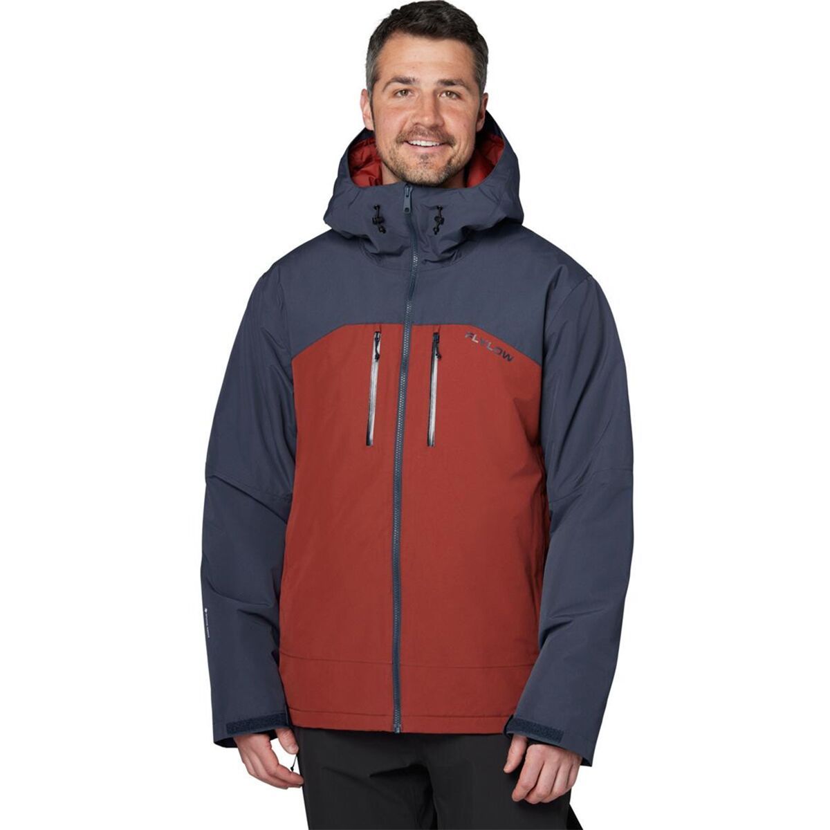 Image of Flylow Roswell Insulated Jacket - Men's Night/Redwood, L