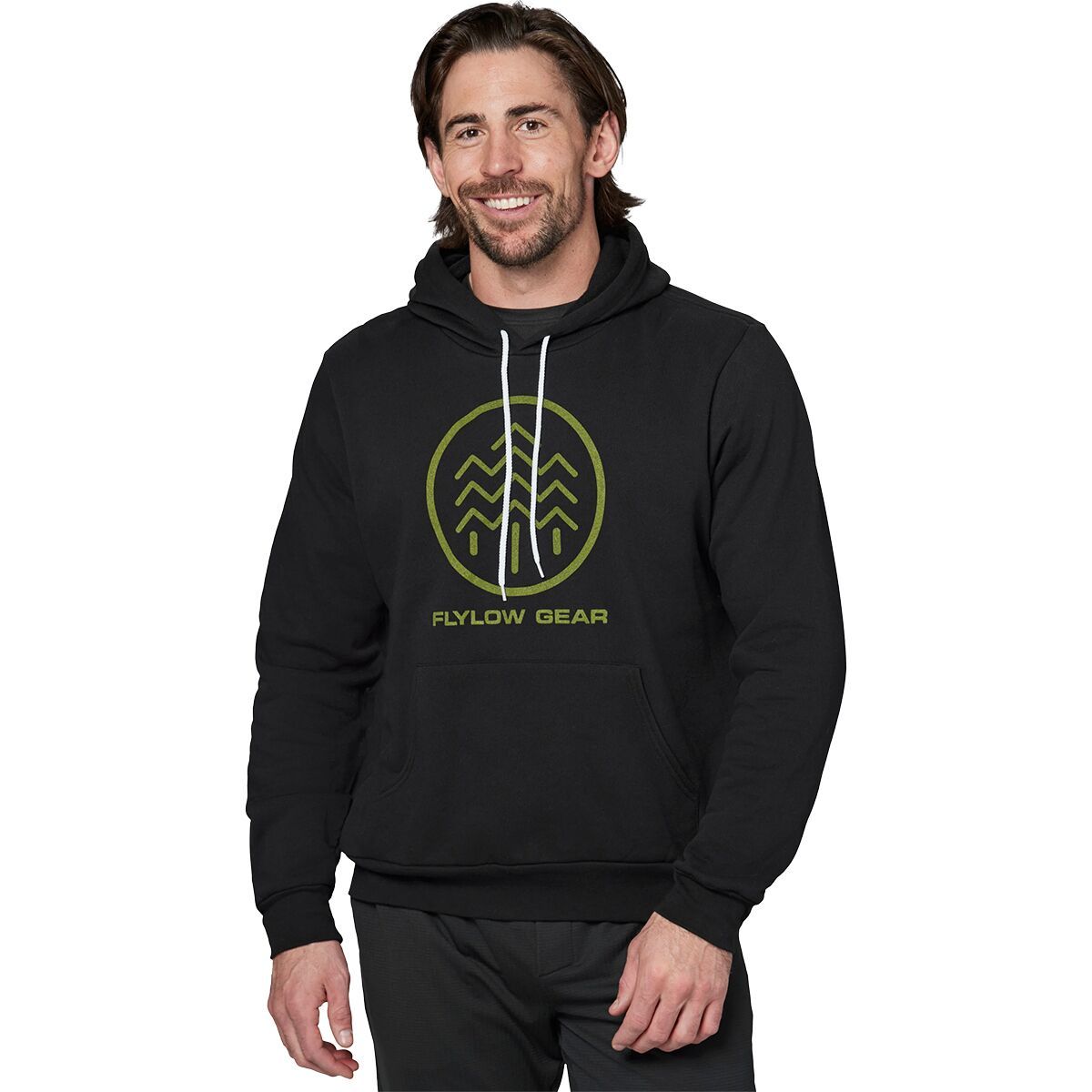 Flylow Tree Logo Hoodie - Men's Black, M