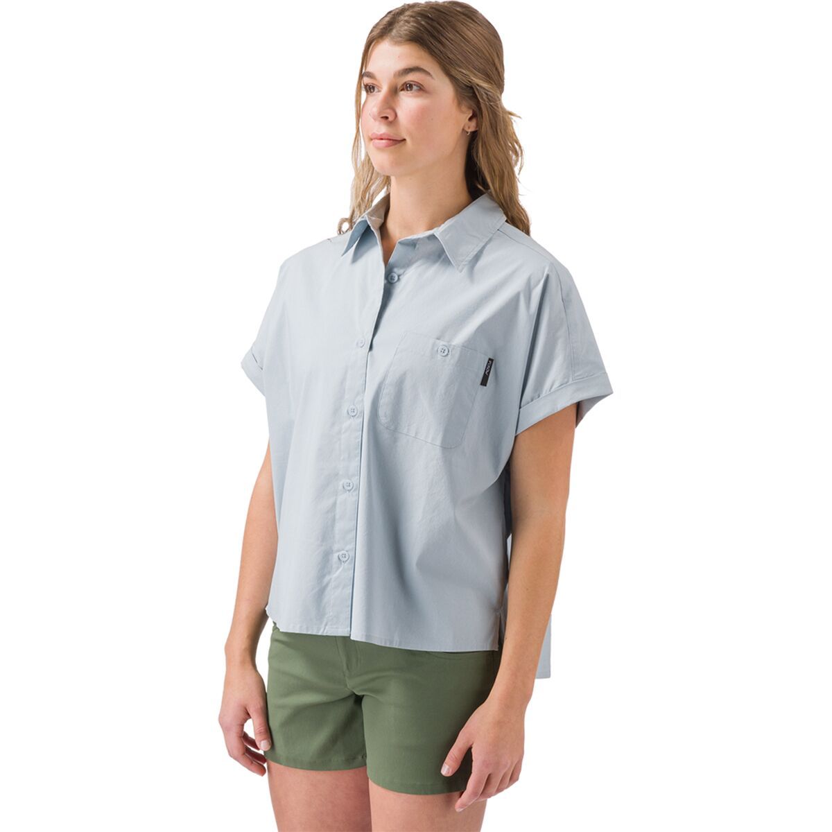Flylow Around Town Shirt - Women's Blue Steel, L