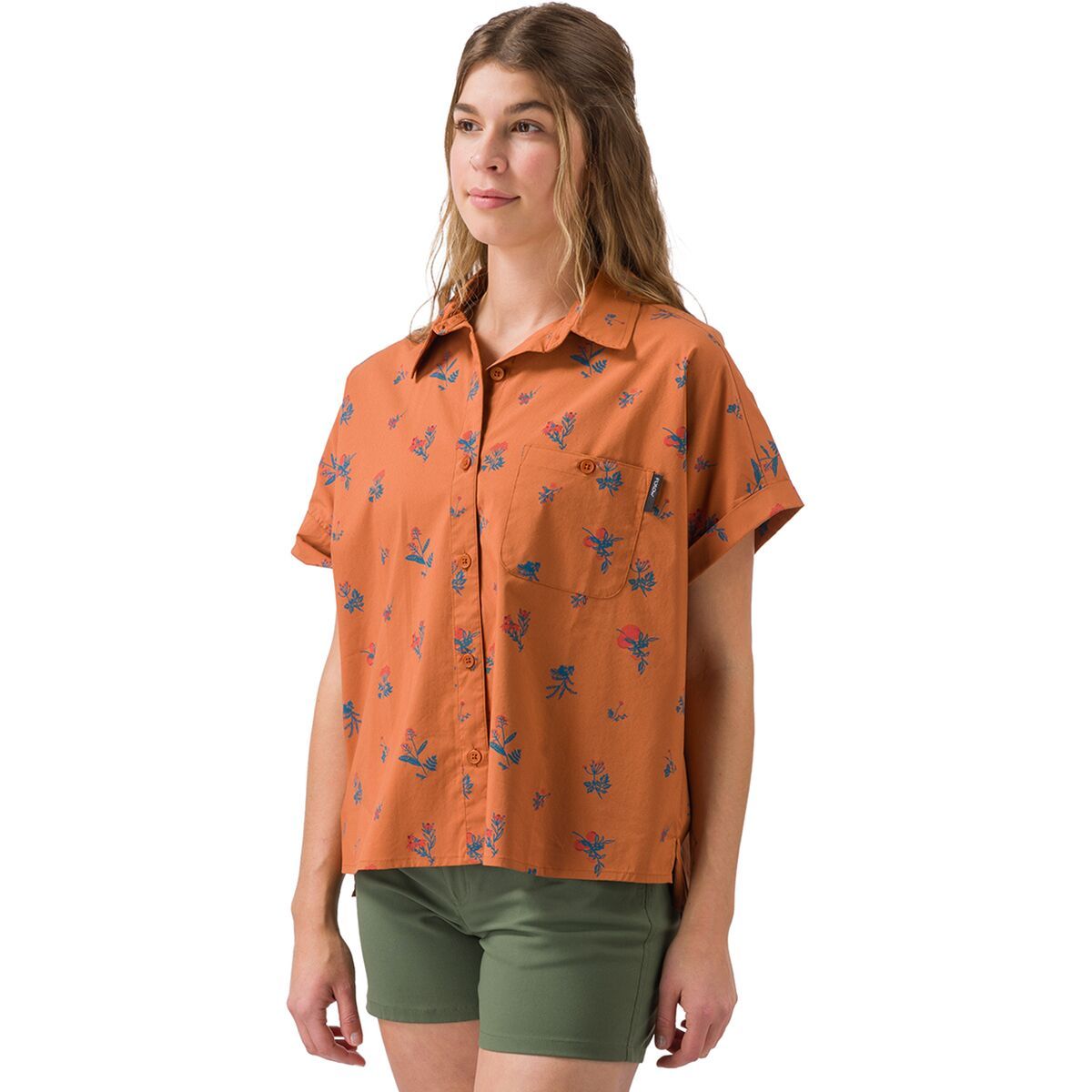 Flylow Around Town Shirt - Women's Sunkissed, XL
