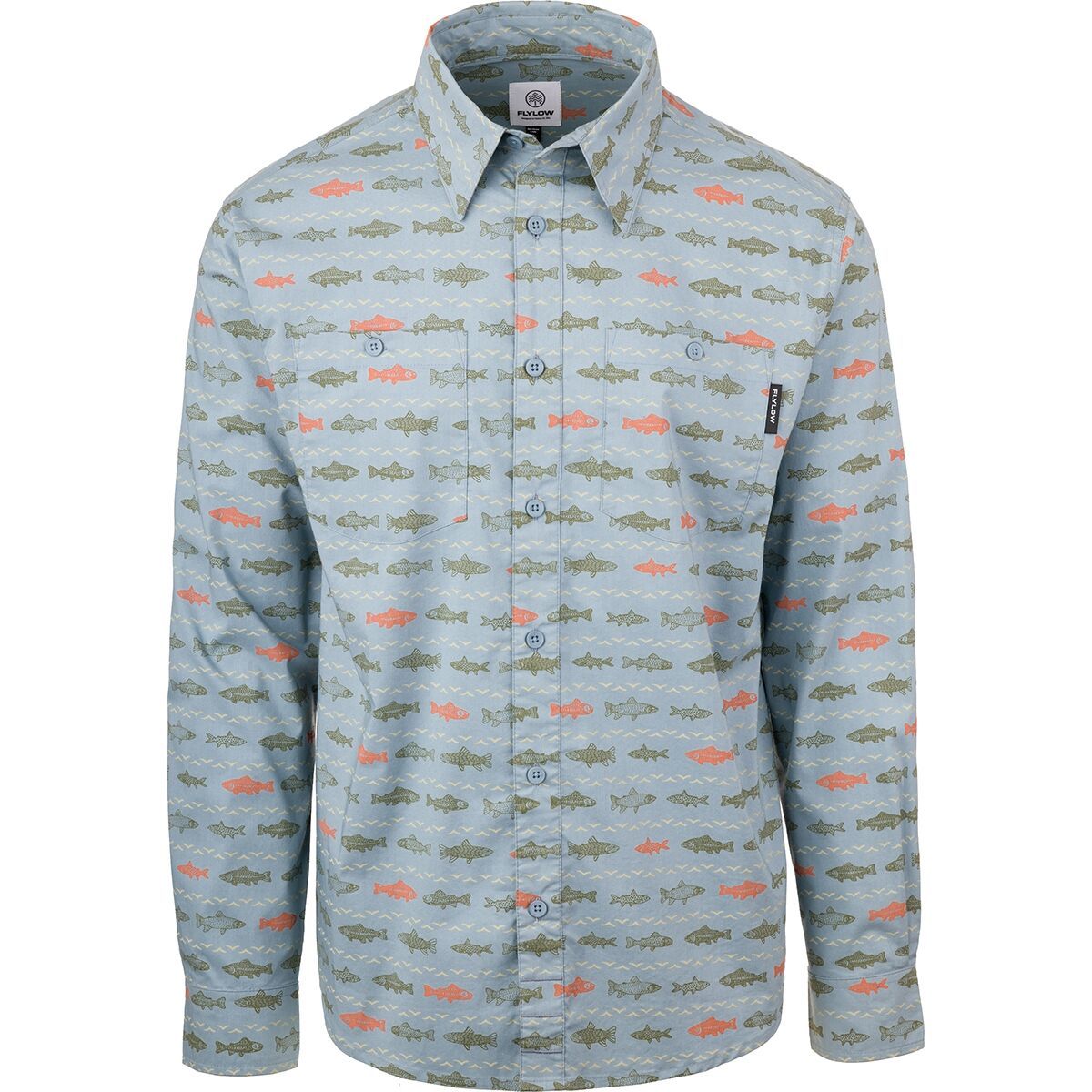 Flylow Phil A Long-Sleeve Shirt - Men's Blue Steel, L