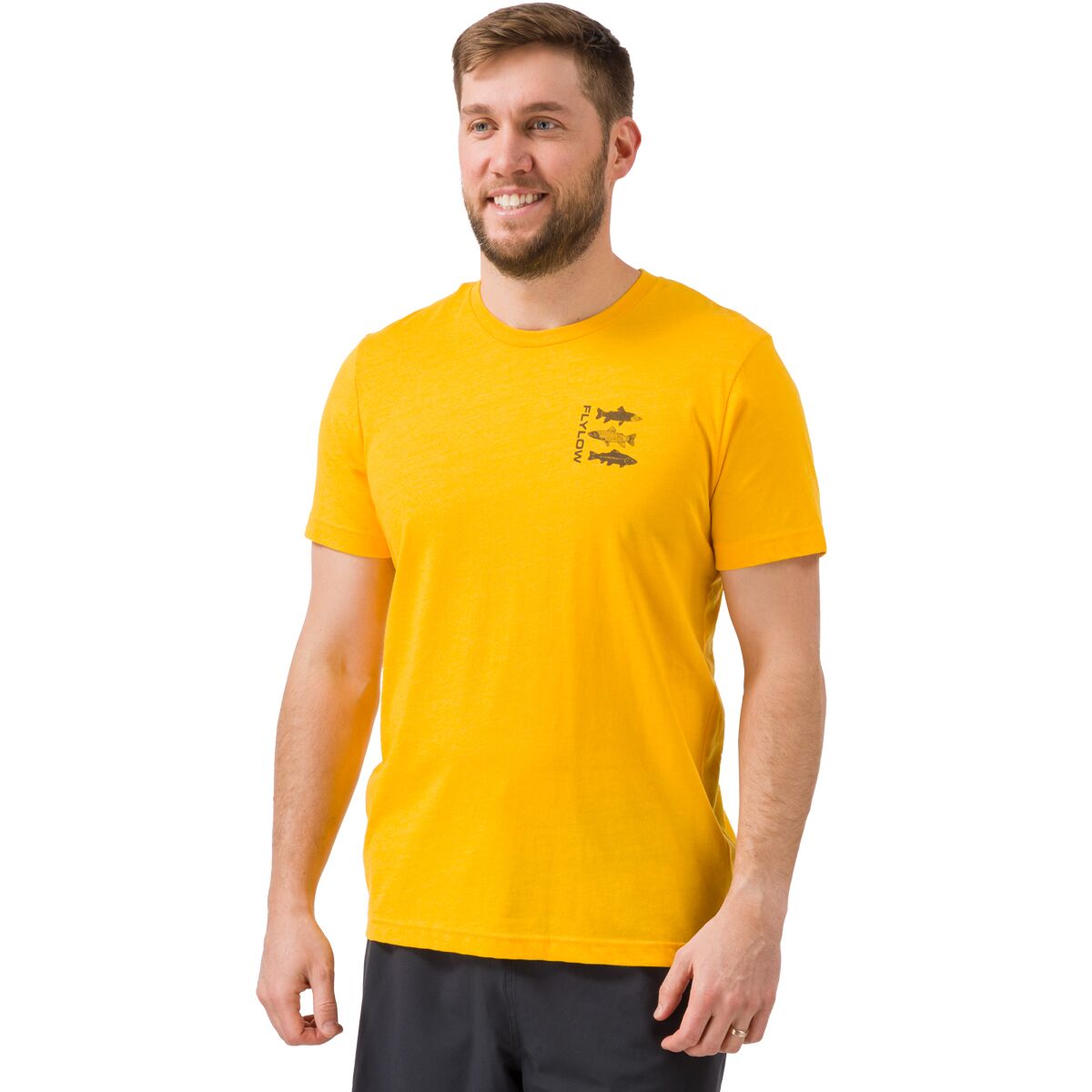 Flylow Flylow Trout T-Shirt - Men's Sunflower Heather, S