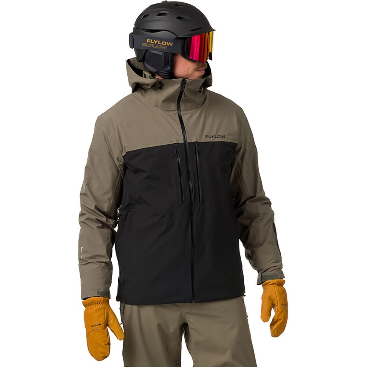 Image of Flylow Albert Jacket - Men's Black/Leaf, S