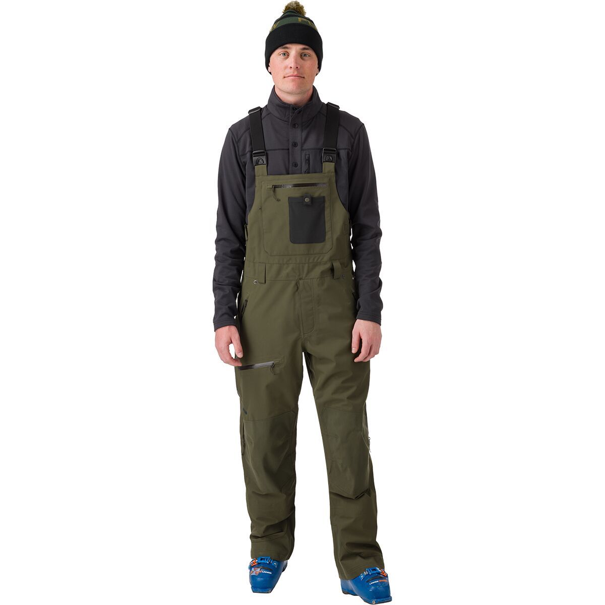 Image of Flylow Baker Bib Pant - Men's Evergreen, M/Reg