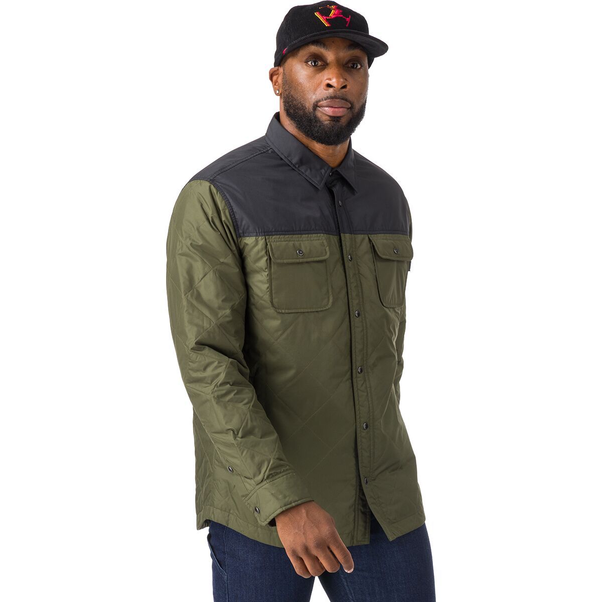 Image of Flylow Jim Jacket - Men's Evergreen/Black, S