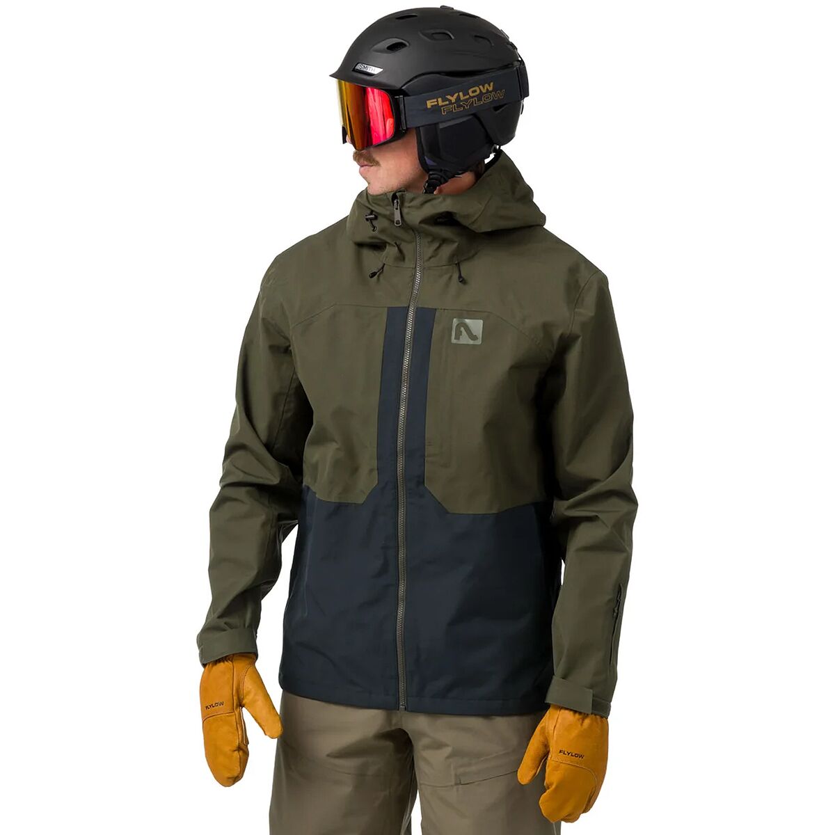 Image of Flylow Knight Jacket - Men's Evergreen/Black, XL