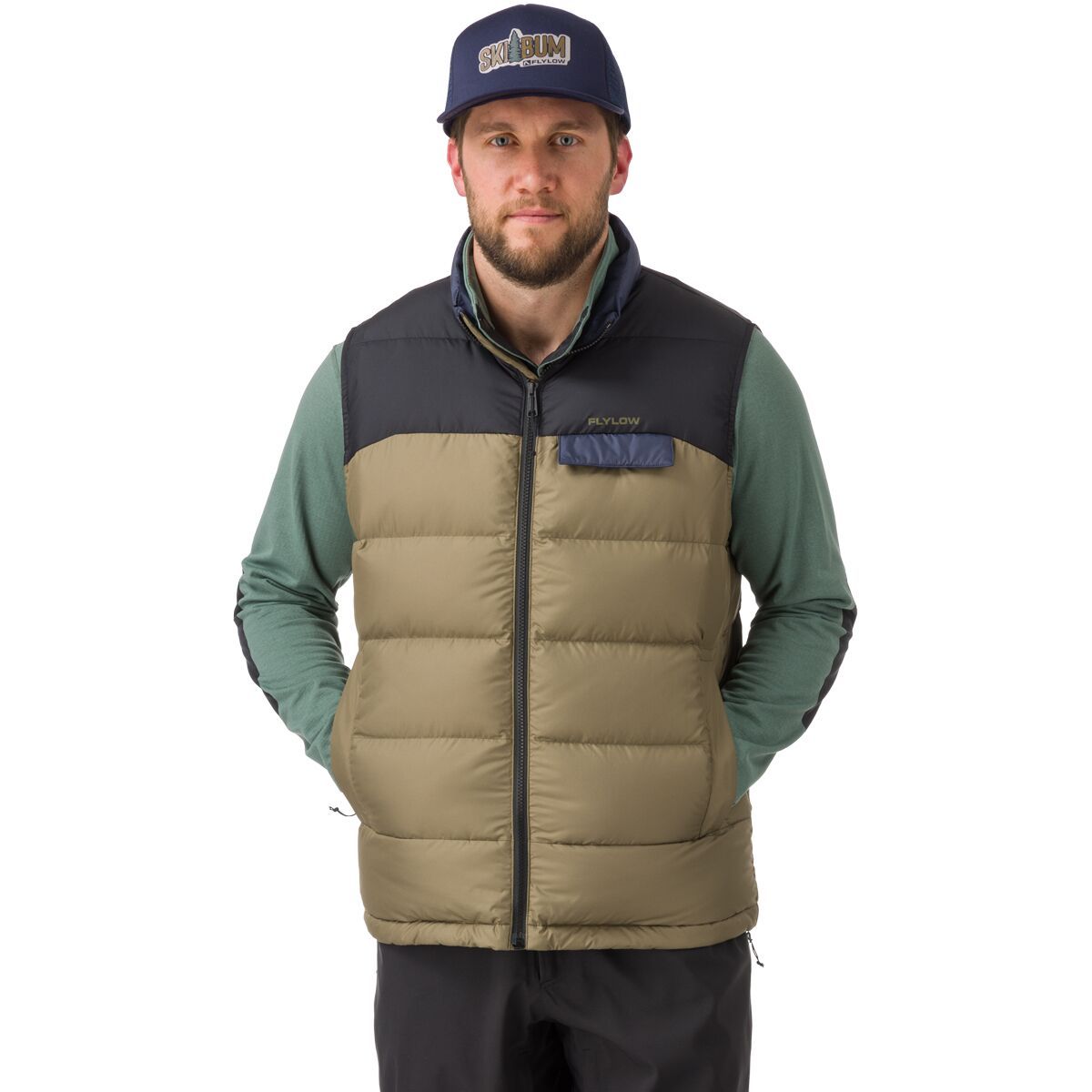 Image of Flylow Larry Vest - Men's Capers/Black, S