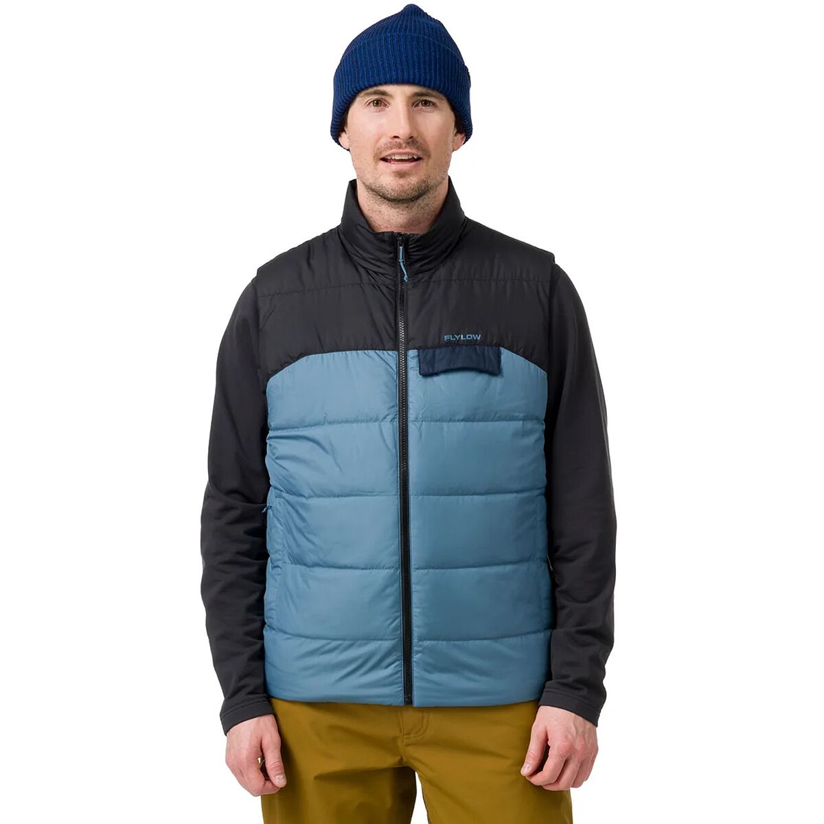 Image of Flylow Larry Vest - Men's Ocean/Black, L