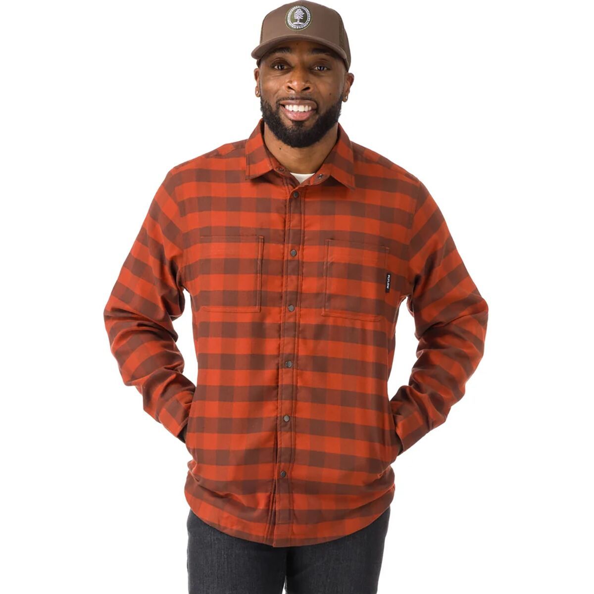 Image of Flylow Lassen Fleece Lined Flannel - Men's Sedona, M