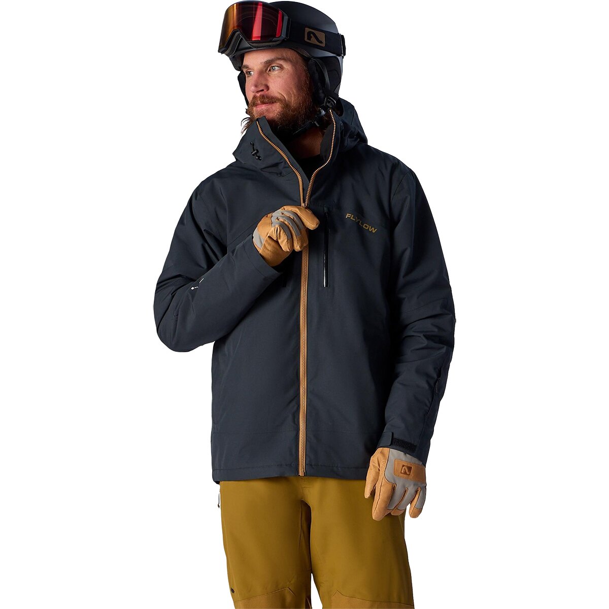 Image of Flylow Roswell Jacket - Men's Black/Rye, XL