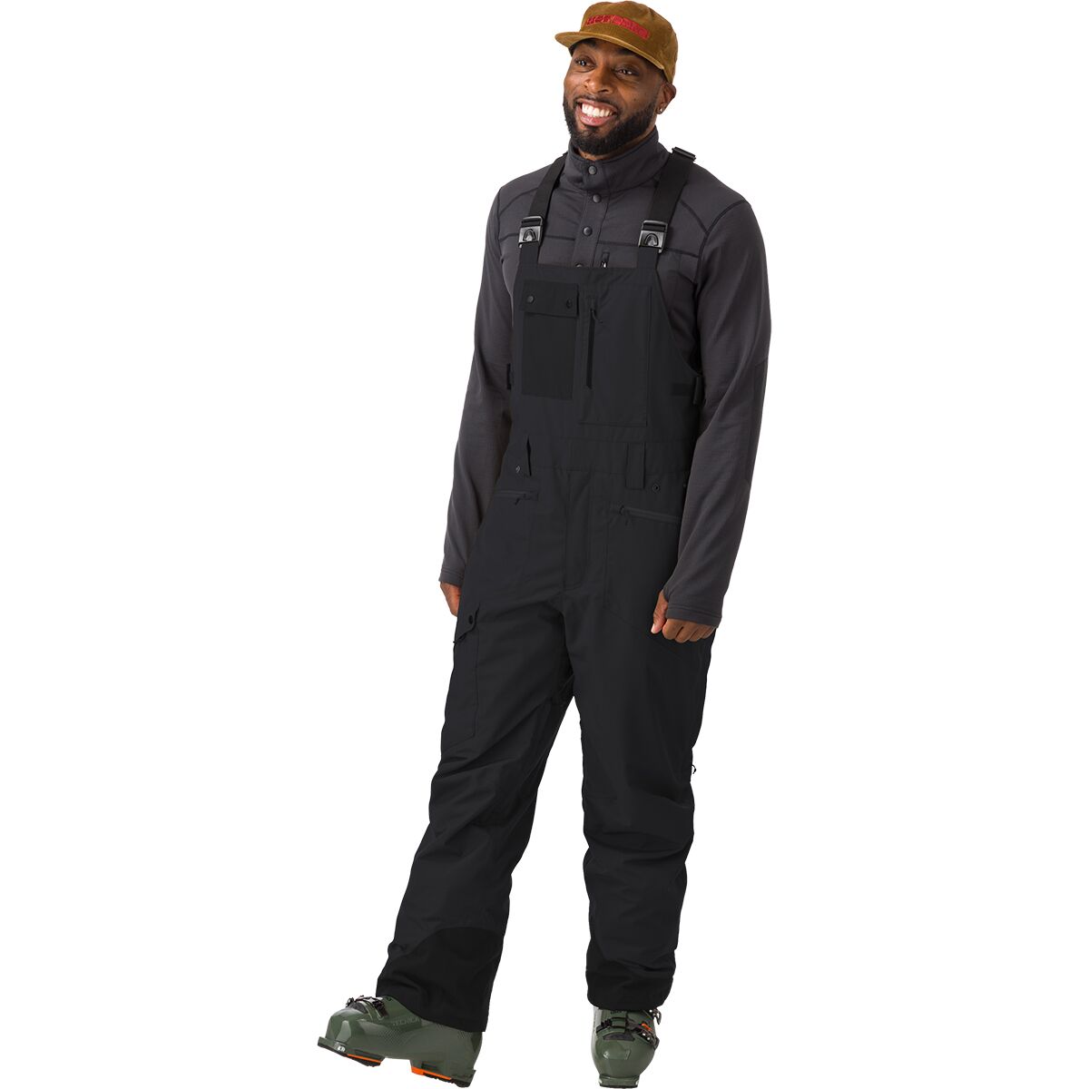 Image of Flylow Snowman Bib Pant - Men's Black, XL