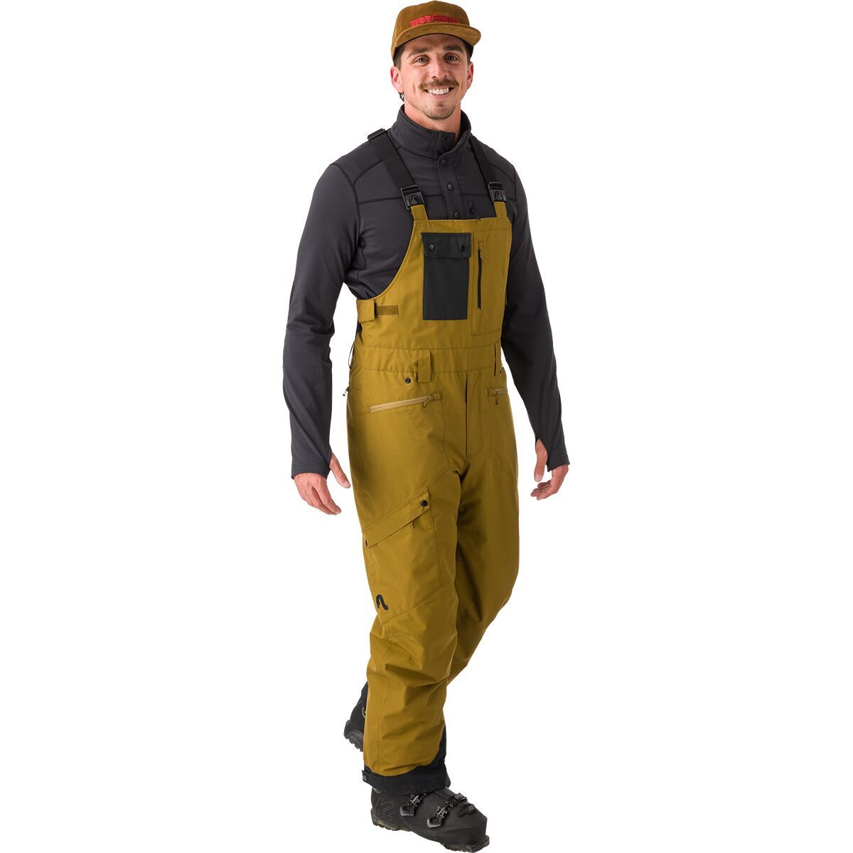Image of Flylow Snowman Bib Pant - Men's Rye, XL