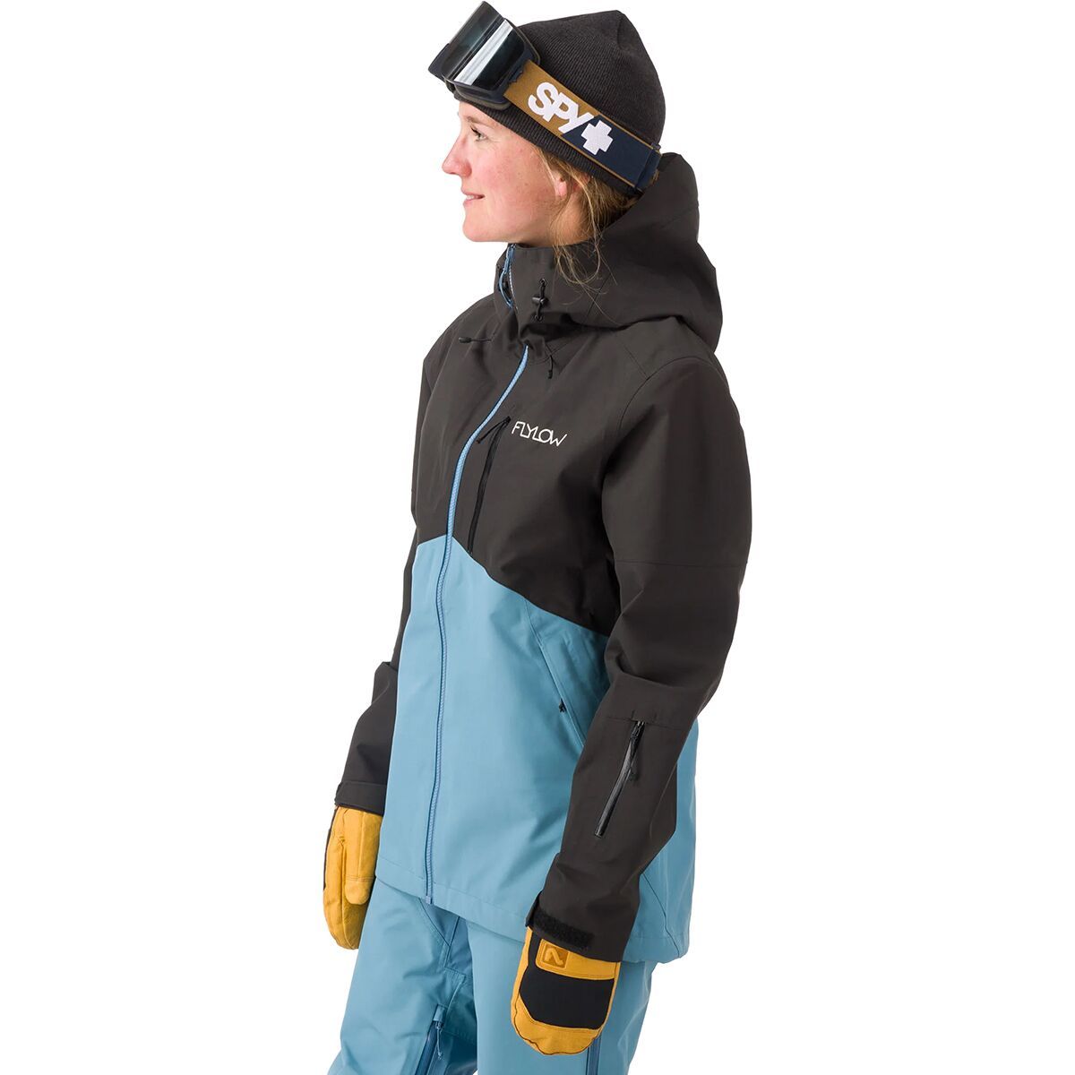 Image of Flylow Billie Coat - Women's Black/Vintage Blue, XL