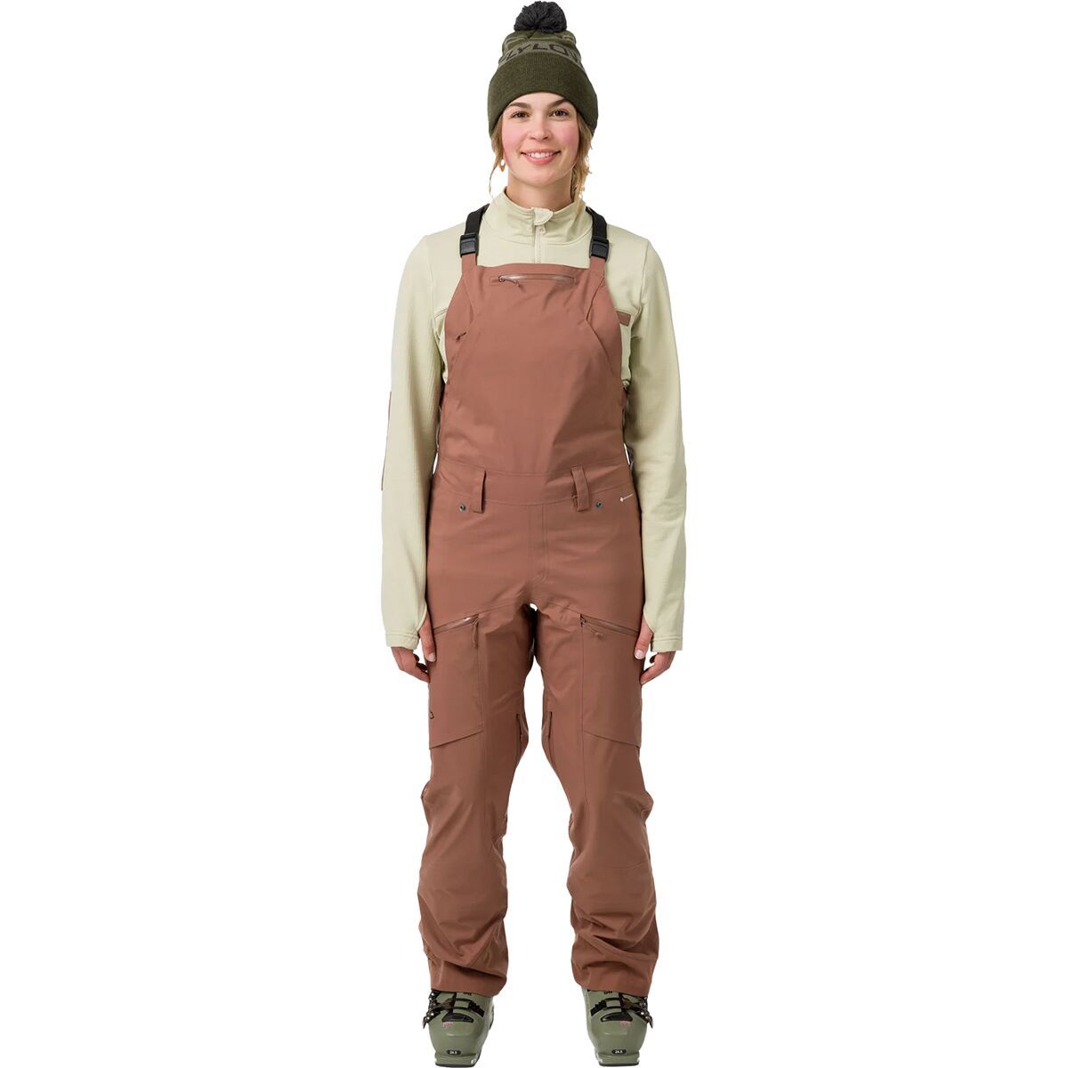 Image of Flylow Foxy Bib Pant - Women's Bluff, 10/Reg