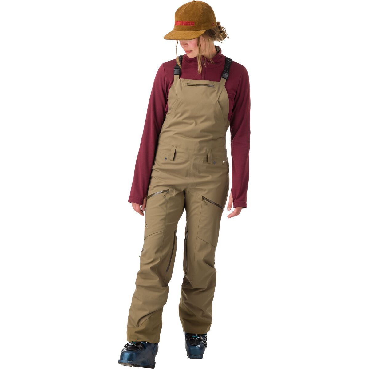 Image of Flylow Foxy Bib Pant - Women's Capers, 6/Reg